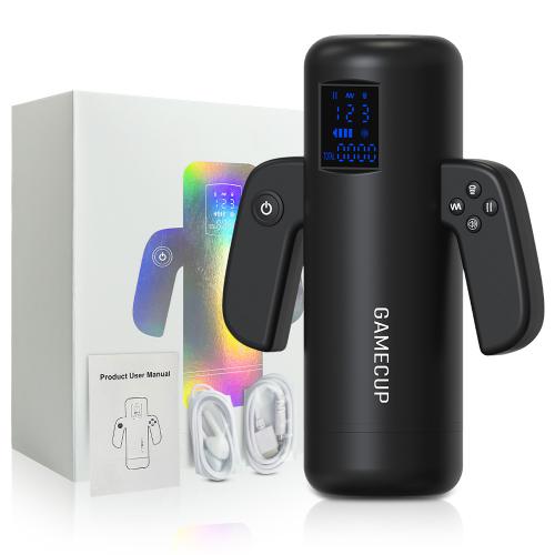 New Male Exerciser With Handle With Fully Automatic Telescoping  Masturbator Cup Pocket Pussy Penis Stimulation Sex