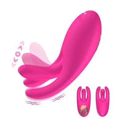 Nipple Vaginal Anal Stimulator Fingering Rocking Female Vibrator Adult Sex Toys G-Spot Clitoral Finger Vibrator for Women Orgasm
