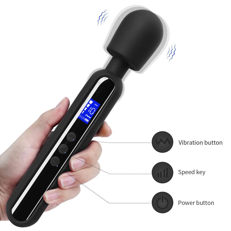 Portable Electric Travel Massager Handheld Rechargeable Neck Shoulder Muscle Home Massage Tool Personal Magic Vibrator for Women