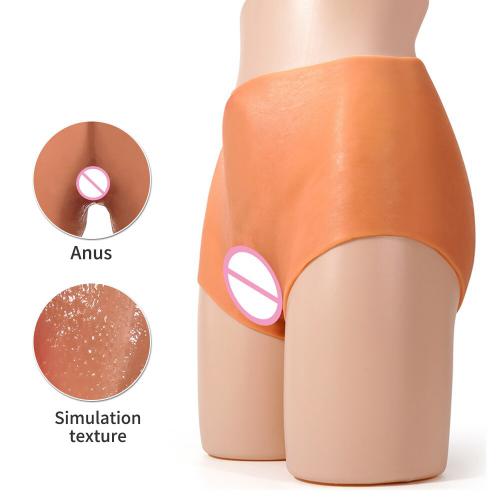 Realistic Vagina Underwear Panties Dildo Liquid Silicone Adult Sex Panties Strap on Dildo for Women Lesbian Crossdresser