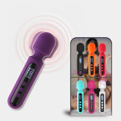 Rechargeable Quiet Powerful Vibration G-spot Handheld Cordless Massager Vibrator Orgasm Mini AV Wand Vibrator for Women Sex Toy