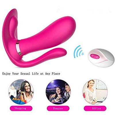 Remote Control Heating Butterfly Clitoral Orgasm Massager Sex Toy Panty Vibrator