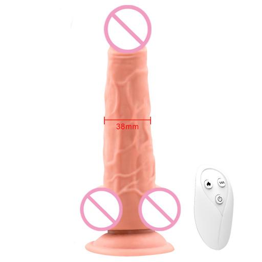 Remote Control Telescopic Vibrating Huge Big Large Realistic Penis Dildo Swings Thrusting Dildos Vibrator for Men Women Sex Toy