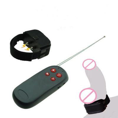 Scrotum Electrical Stimulation Penis Ring Electric Shock Vibrating Cock Ring Chastity Belt