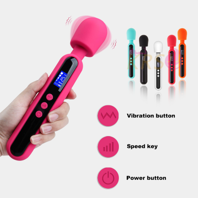 Silent Waterproof Adult Sex Toys Rechargeable Powerful Vibration G-spot Stimulator Clit Massager Women Orgasm AV Wand Vibrator