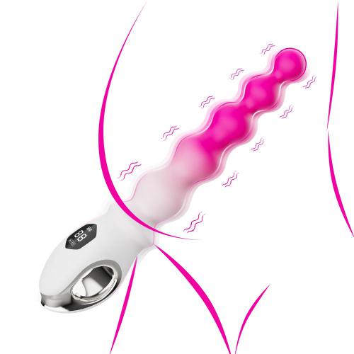 Silicone Vibrating Anal Beads Butt Plug Adult Sex Toys Deep Penetration G-spot Clitoral Anal Vibrators Stimulator for Men Women