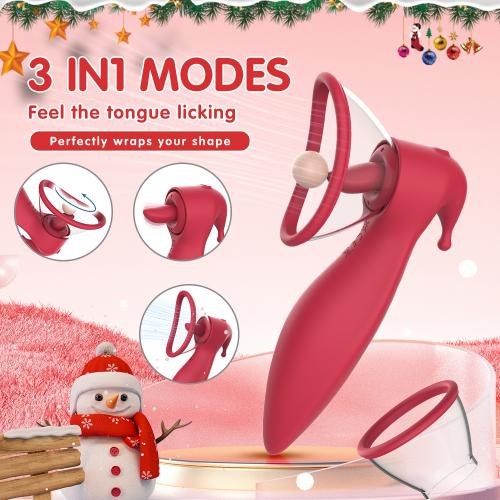 Small Sucking Vibrator Licking Clitoris Stimulator for Adult Women Oral Licking Sex Sucking Toys Tongue Licking Nipple Sucking