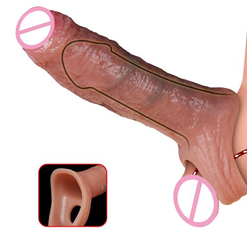 Soft Cock Ring Penis Enlarger Semen Lock Ring Sex Toys for Men Dick Sleeve Cock Enlarger Sex Products Dick Enlarger Man Sex Toys