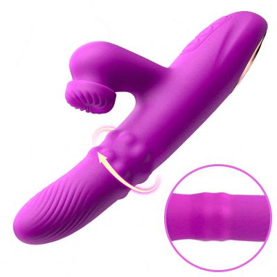 Spinning Thrusting G-spot Vibrator Female Sex Toy Clitoral Massager Stimulator Rotating Rolling Beads Rabbit Vibrator for Women