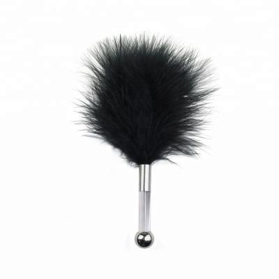 Stainless Steel Anal Pleasure Bead Butt Plug Stimulator Flirt Toys Feather Anal Plug