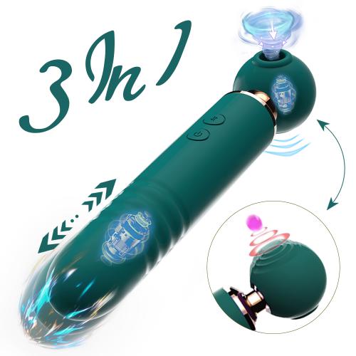 Thrusting Dildo Tapping Vibrator Vagina Massage Clitoral Suck Sexy Sex Sucking Toy Telescopic Dildo G Spot Women Massageador
