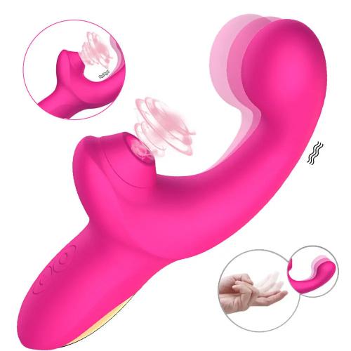 Triple Function Wiggling Finger Female Clitoris Vibrator Massage Masturbation G-spot Clitoral Sucking Rabbit Vibrator for Women
