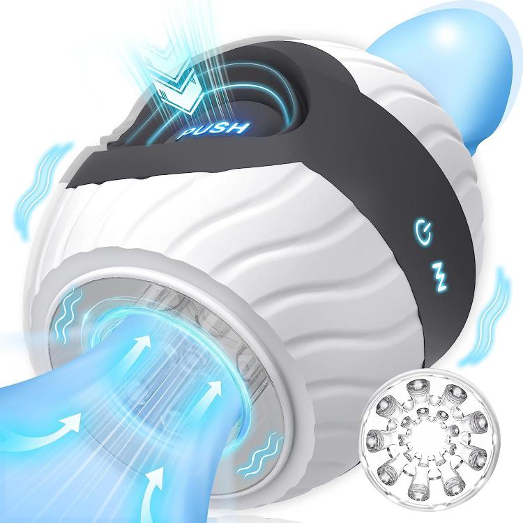 Tron Auto Open-Ended Masturbator Machines Hands-Free Training Automatic Male Masturbation Cup Oral Sex Toy for Men Masturbating