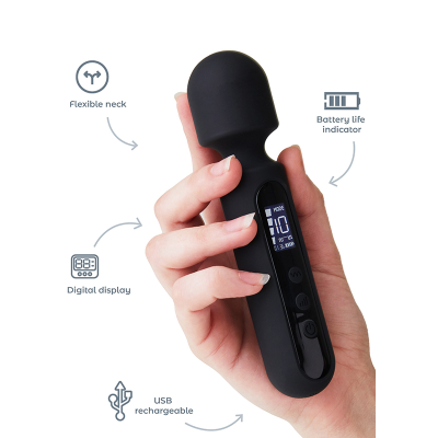 USB Rechargeable Portable Discreet Mini Wand Massager Adult Toy Intimate Wellness Device Powerful Sensual Vibrator for Women