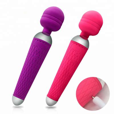 USB Rechargeable Powerful Oral Clit Vibrating Adult Sex Massage Toys Female Masturbation G Spot AV Wand Vibrator for Woman