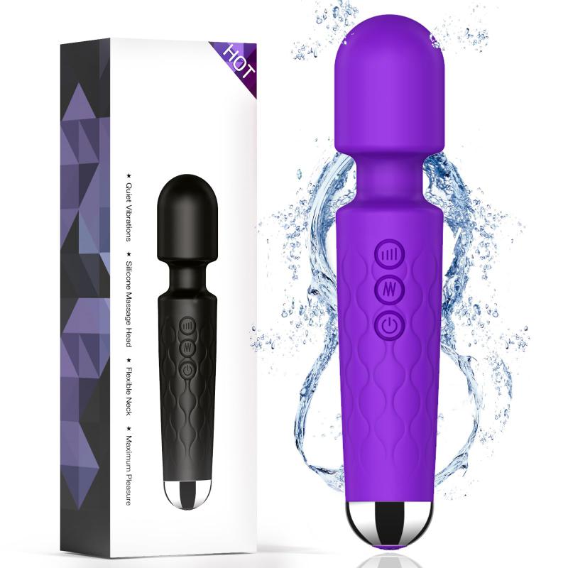 Waterproof Woman Vagina Girls Pussy Wand Massager Vibrator Purple Sex Toy Mini Japan AV Vibrator for Female Orgasm Masturbation