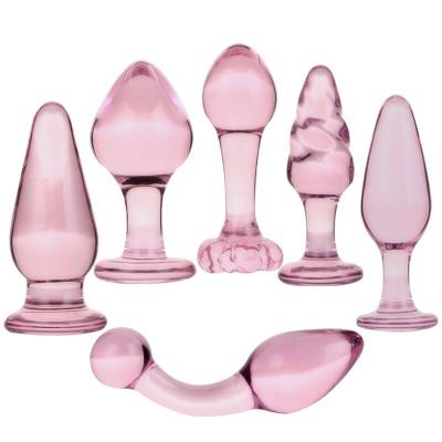 Wholesale Glass Anal Lock Butt Plug Ass Lock Sex Toys