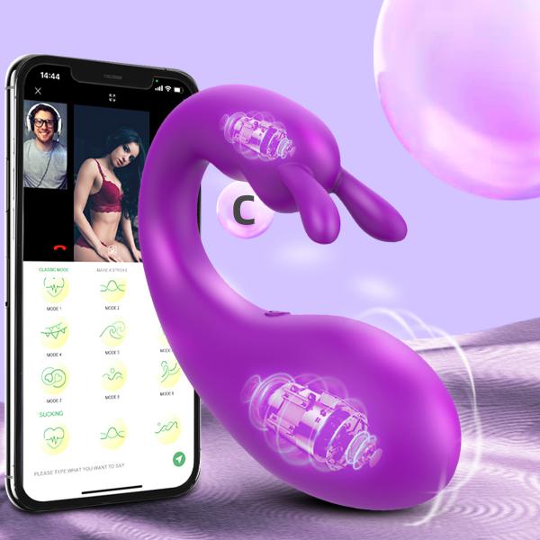 Wireless APP Remote Egg Vibrator Wearable Bluetooth Snail Vibrating for Women Vaginal Clitoris G Spot Stimulator Masturbation