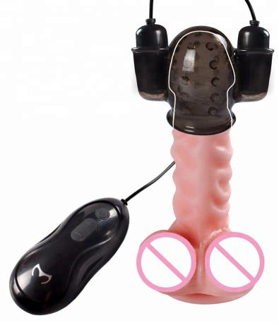 12 Frequency Time Lasting Sheath G Spot Stimulation Glans Massager Penis Sleeve Vibrators