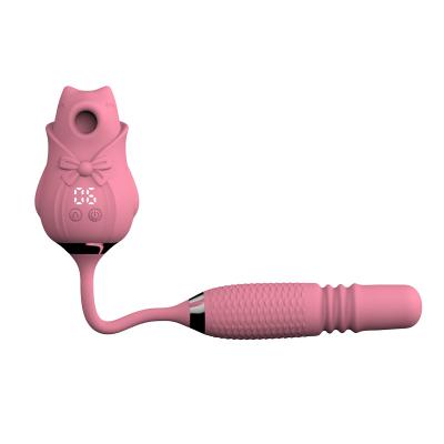 Cheap Sex Toys 2in1 Sucking Vibrator Dildos Vibrator Sex Toys for Woman LCD Vibrator