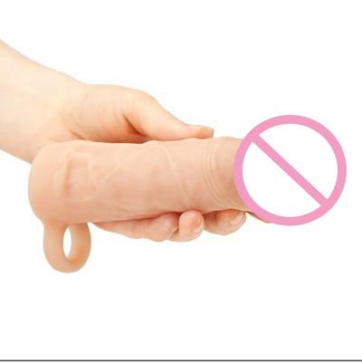 Realistic Sheath Penis Condoms Men Penis Sleeve Extender Cock Enlargement Extension