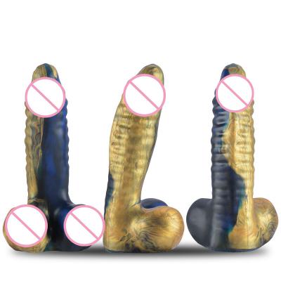 Wholesale Female Masturbation Dildos for Women Monster Dildo  Cheap Sex Toys Liquid Silicone 7.5 Inch Dildo
