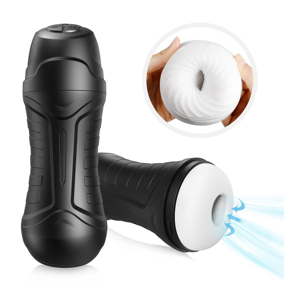 Automatic Suction Vibrator Realistic Artificial Vagina Masturbating Adult Male Masturbator Cup Sex Toys for Men