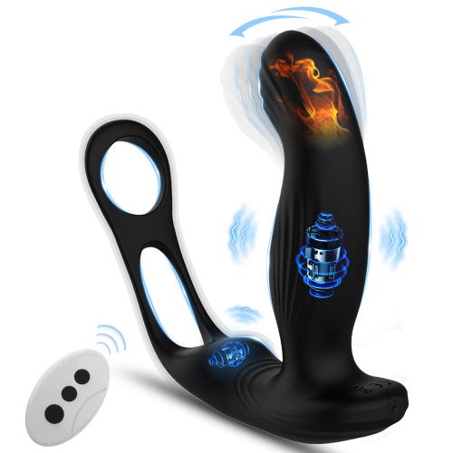 Buckle Warming Prostate Massager Rear Court Masturbation Orgasm Anal Stick Men and Women Vibration