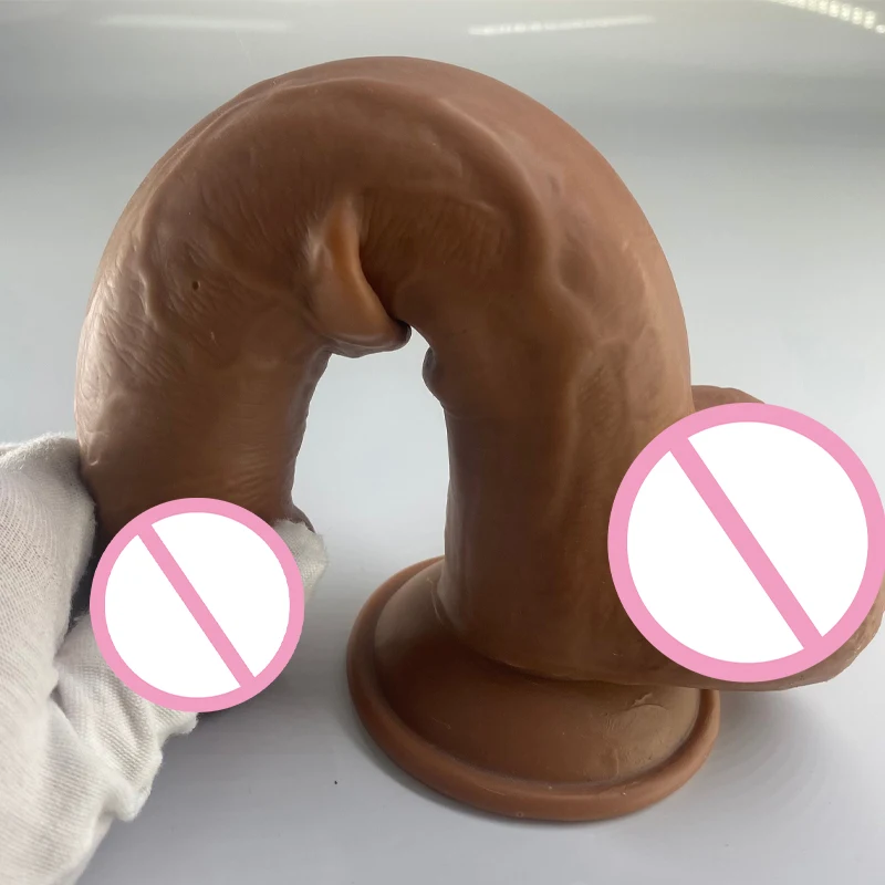 Factory Custom OEM 9 Inch  Phallus Large Thick Caramel Masturbator Female Adult Make Love TPE Dildo