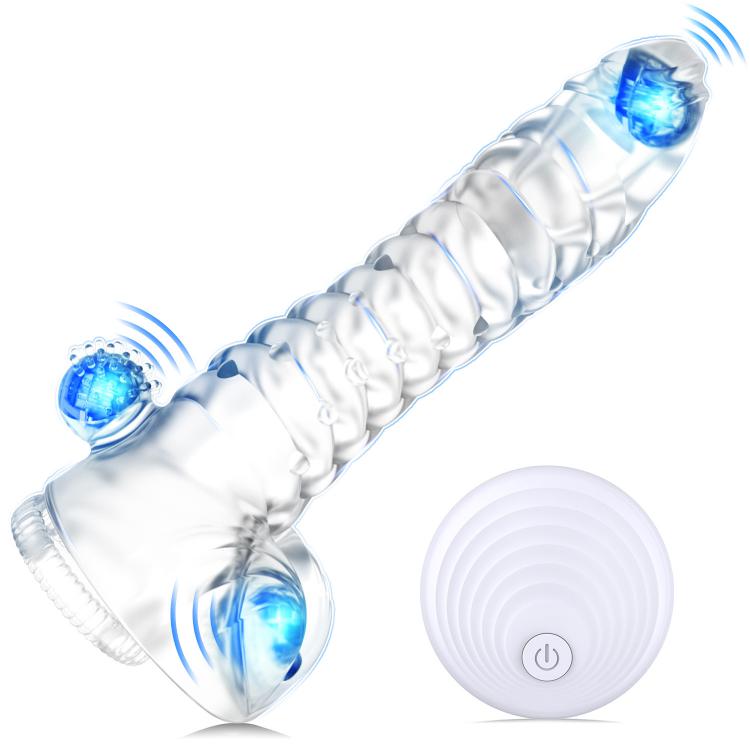 Factory Wholesale Reusable Penis Sleeve Extender Realistic Penis Condom Silicone Extension Sex Toy for Men Cock Enlarger Delay