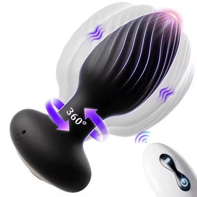 Hot Sale Rotating Anal Vibrator Butt Plug Dilator Sex Toy for Women Men Wireless Remote Control Male Vibrating Prostate Massager