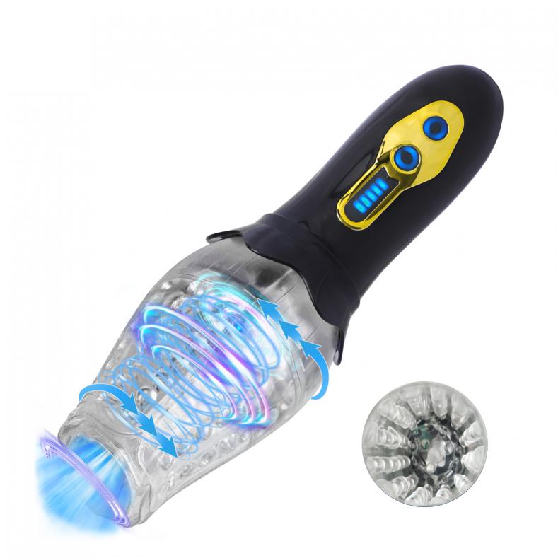 Male Rotation Masturbator Machine Realistic Artificial Vagina Vibrator Automatic Rotary Masturbators Sex Toys for Men