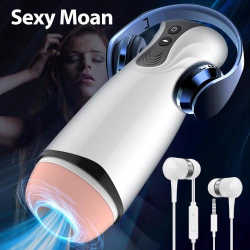 Male Sex Toy Sucking Vibrator Penis Masssger Masturbator Cup for Men   Video Voice Vaginal Suction Pocket Pussy Adult Product