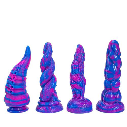 Monster Dildo Tentacle Adult Toy Big Thick Dildos Wholesale Fantasy Colorful Monster Dildo With Octopus-Shape
