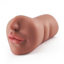 OEM  3in1 Double Hole Male Sex Toy Oral Sex Simulation Aircraft Cup Pocket Pussy Adult Male Masturbation Device
