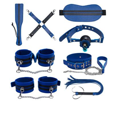 OEM   BDSM 8PCS Bondage Set Slave Sex Toys Couples Gay Erotic Accessories Sexy Handcuffs Collar Adult Games Fetish for Woman