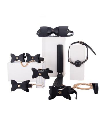 OEM   Bondage Leather SM Set Bondage Set for Couples Sex Toys Bondage Harness BDSM