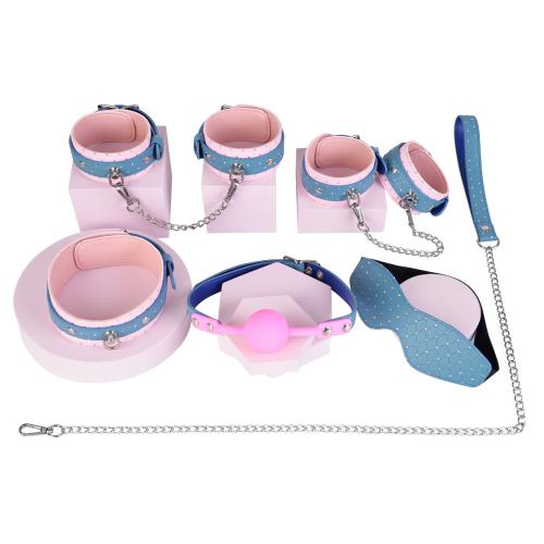 OEM  High Quality Elegant Leather Bondage Sets Bondage for Sex 5 Pcs BDSM Restraint Kits Toys for Women and Couples