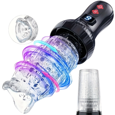 OEM    Male Masturbation Fully Automatic Rotating Telescopic Electric Airplane Cup Male Exercise Equipment Sexual Products