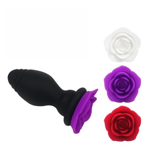 OEM  New Rose Silicone Posterior Anal Plug G-Spot Posterior Dilation Climax Sex Toy