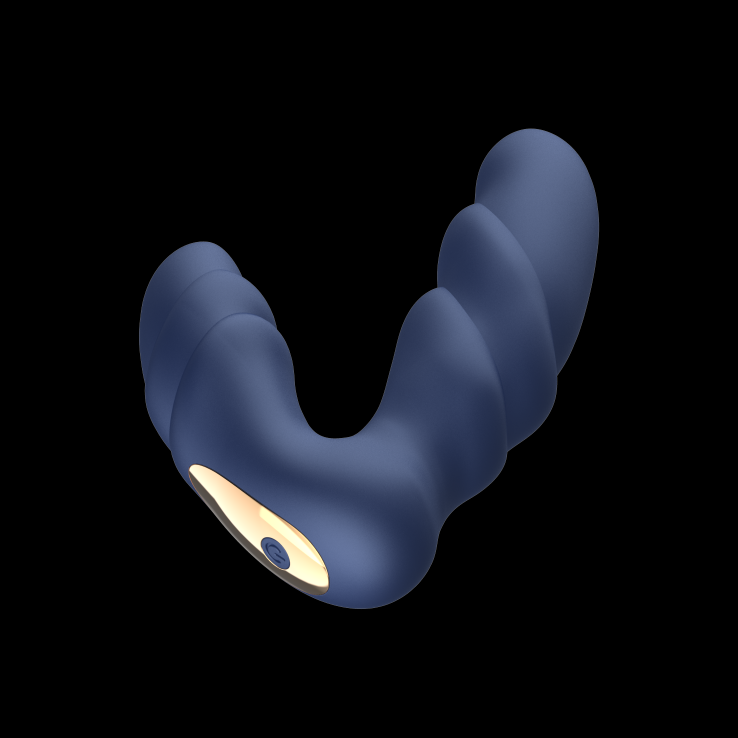 OEM  Rotating Wave Anal Plug Vibrator With Remote Controller Prostate Massager Anal Toy