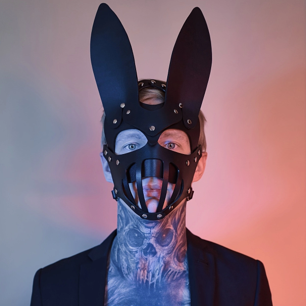 OEM  Wholesale Sexy Punk Halloween Leather Face Mask Harness for Adult Play Bondage Gear