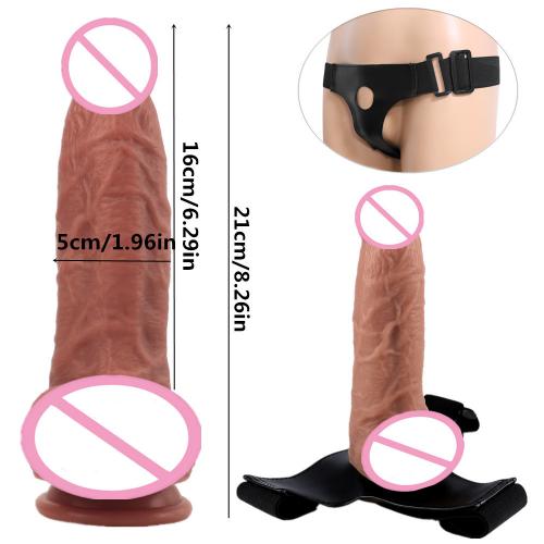 Wearable Dildo Female Masturbation Adult Sex Products Simulation Dildo Strap-on Dildo Harness Realistic Vibrating