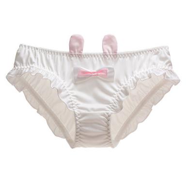  Bunny Fur Tail Is Sweet to Our Heart Teen Young Girl Ruffle Cuff Cute Rabbit Ear Panties