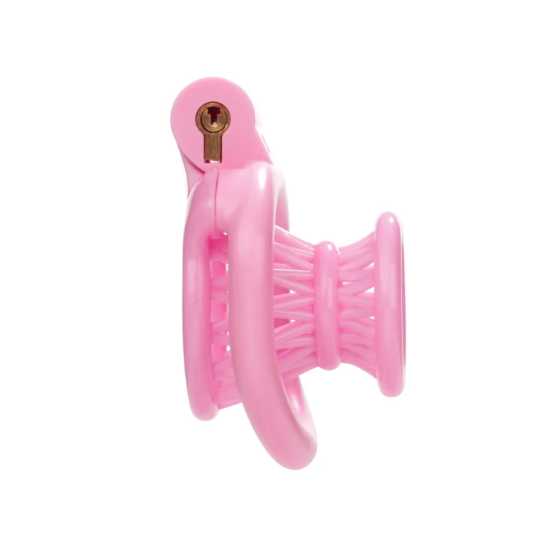  Male Negative Wear Fish Basket Chastity Cage Penis Exercise Lock Dew Head Internal Restraints Penis Ring Adult Sex Toys