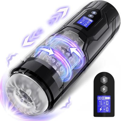  Thrusting Rotating Vibrating Modes Male Masturbator Sex Toy Adult Toys Mens Stroker Sex Machine Saxy Toys Men