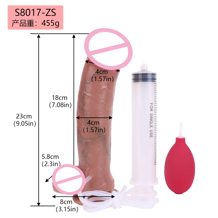 9" Silicone Ejaculation Horse Dildo Anal Plug Big Squirting Dildo Sex Toys for Women Men Ejaculating Dog Cock Animal Dildo