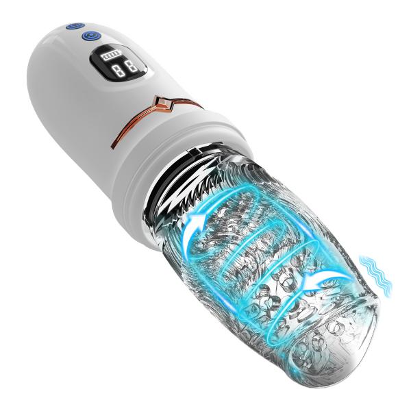 Airplane Cup Electric Automatic Rotating Vibration Telescopic Male Toys Adult Products Transparent Penis Pumping Saxy Toys Men