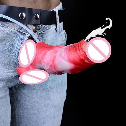 America Hot Sales 14.4cm Silicone Realistic Dildo With Squirting Function Fantasy Ejaculation Sex Toy  for Women Sex Tool