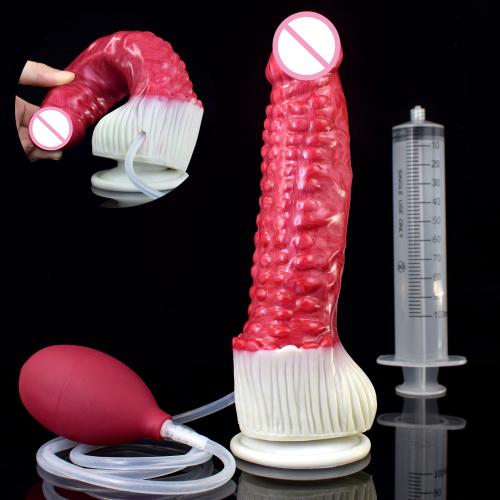 Cheap Monster Ejaculating Dildo Huge Fantasy Knot Soft Anal Dragon Dildo Beginner Butt Plug Sex Toys for Men Women